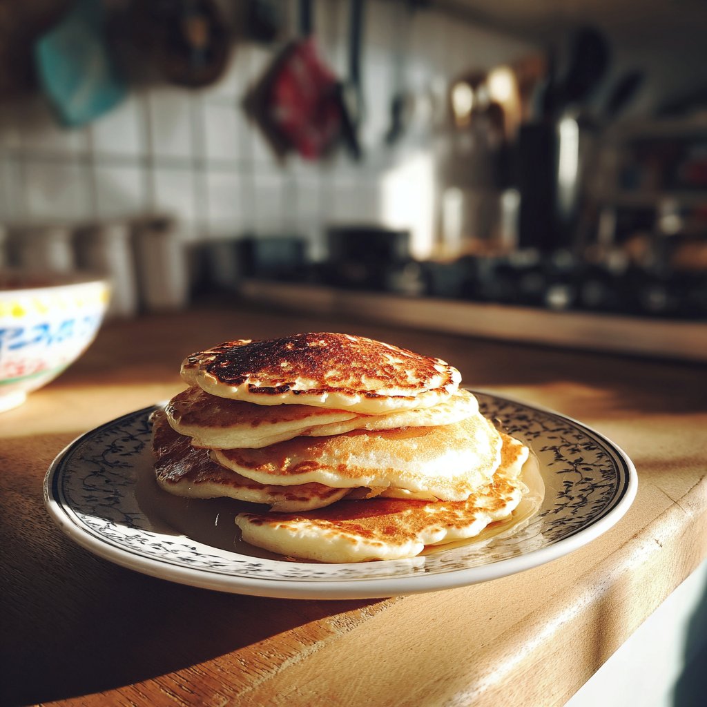 A stack of pancakes | Source: Midjourney