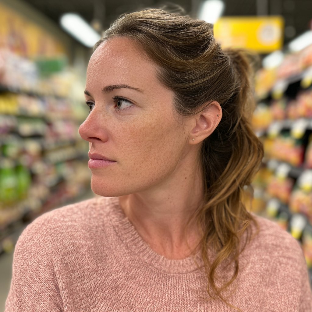 A woman looking away | Source: Midjourney