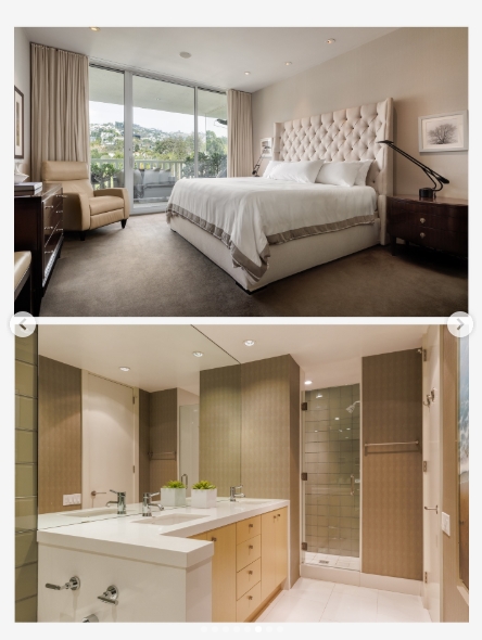 Inside Sharon and Ozzy Osbourne's Sierra Towers condo from a post dated November 10, 2025. | Source: Instagram/carolwoodrealestate