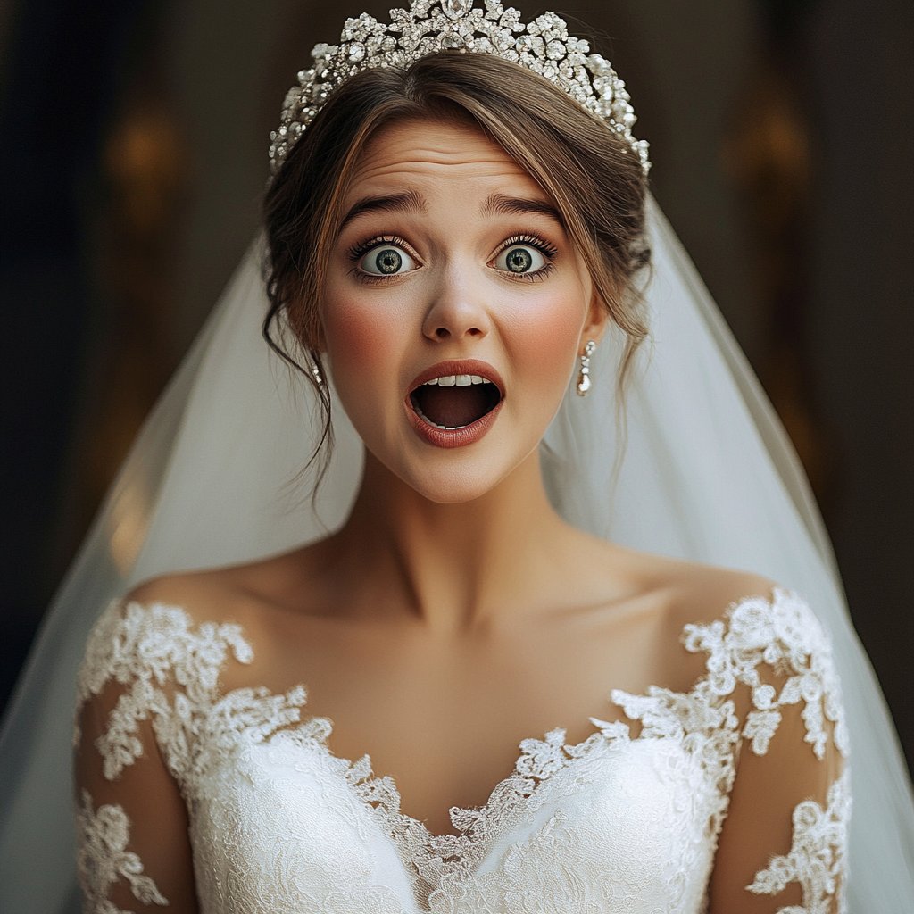 A startled bride | Source: Midjourney