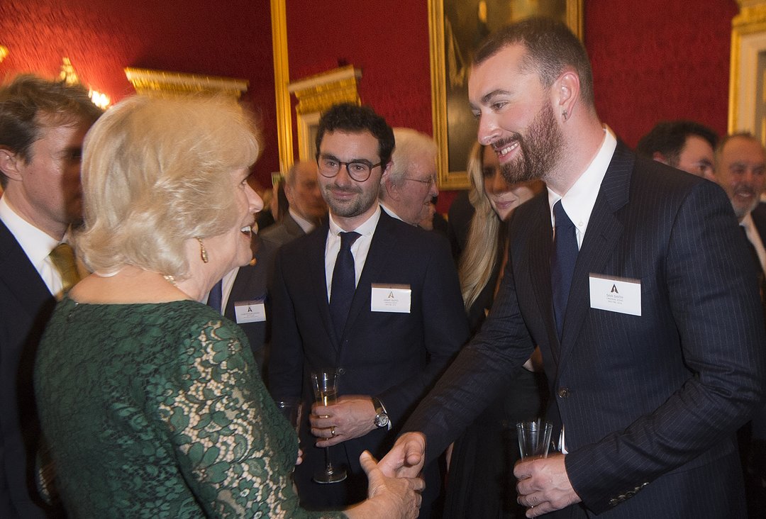 Sam Smith at a reception for British Oscar winners on May 4, 2016 | Source: Getty Images