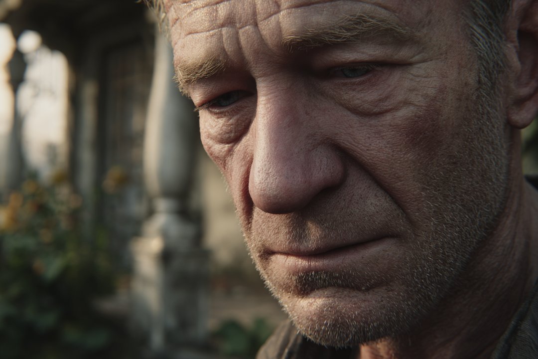 A man looking down | Source: Midjourney