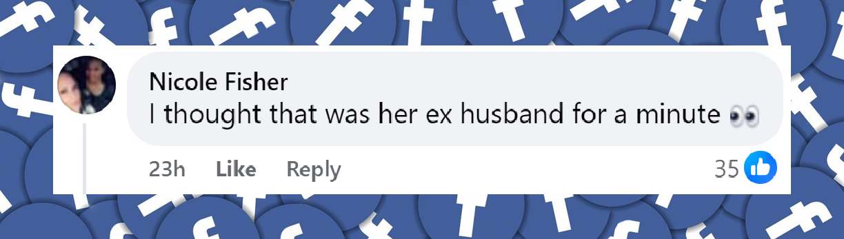 A netizen's comment on Tori Spelling's photo with her boyfriend on April 9, 2025 | Source: Facebook/PopCulture.com