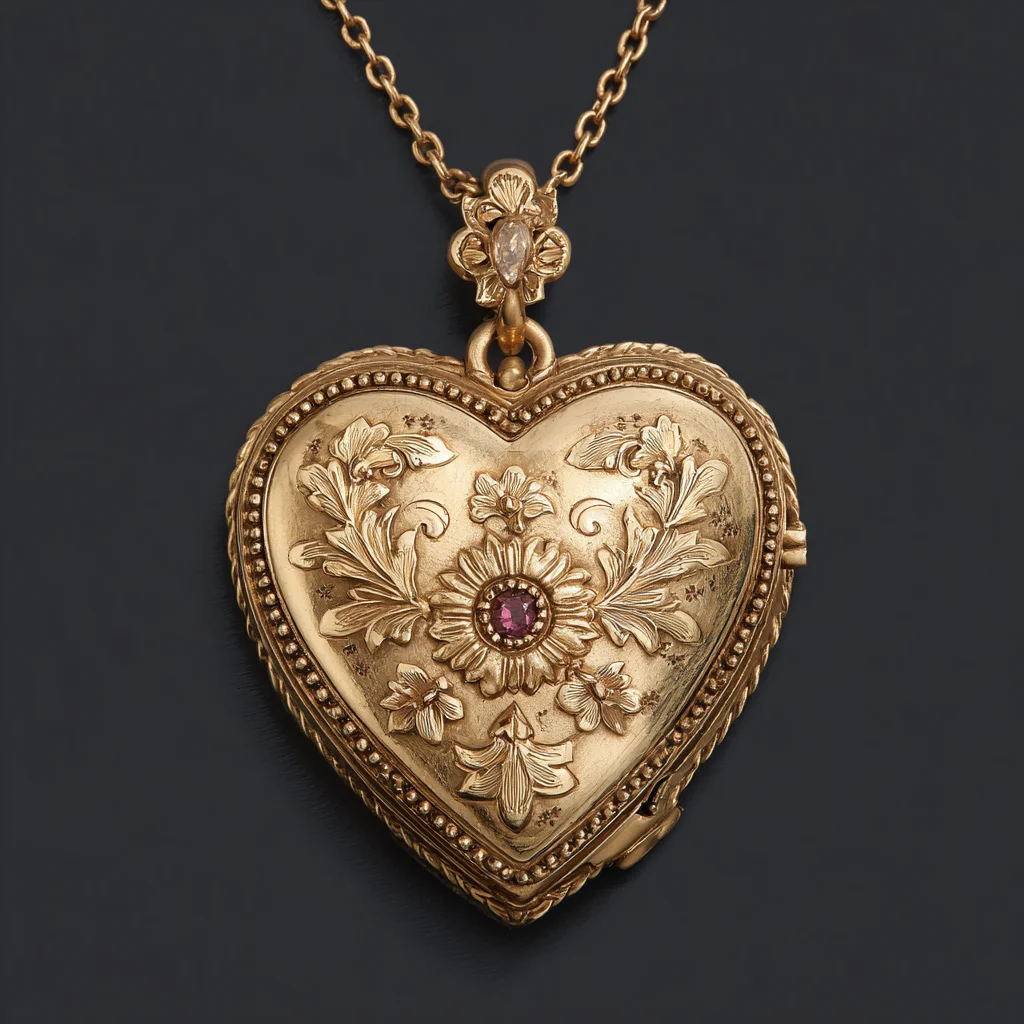 A heart-shaped locket | Source: Midjourney