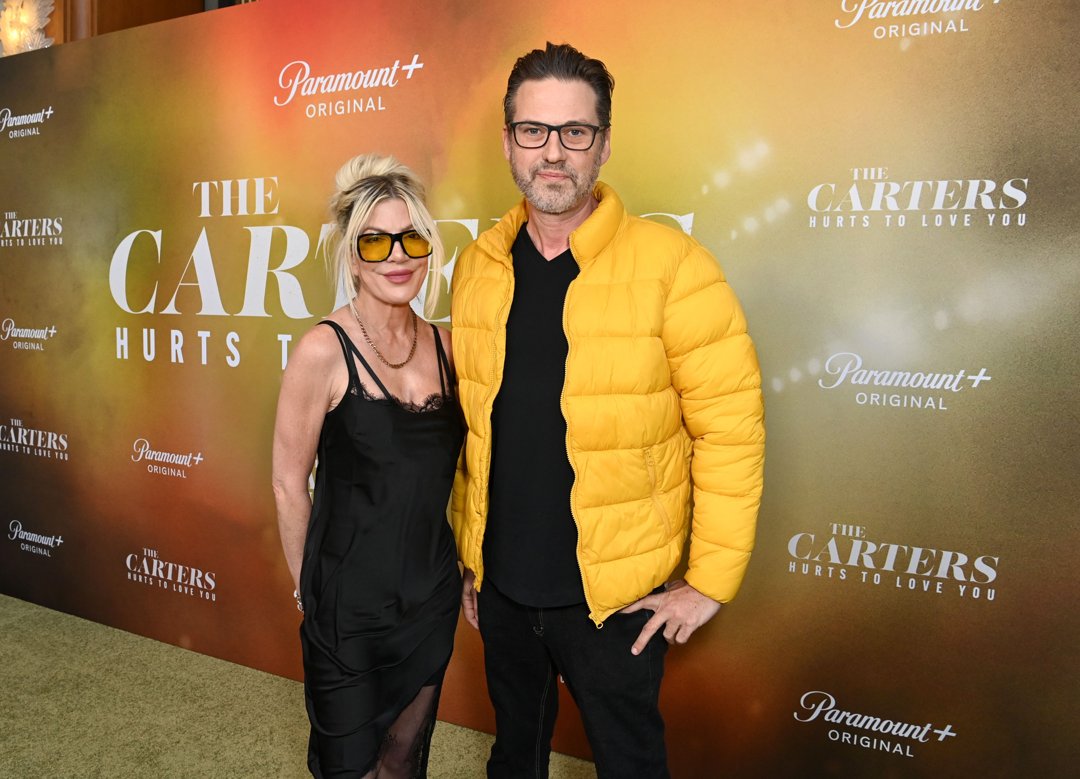 Tori Spelling and Ryan Cramer at AMC The Grove 14 | Source: Getty Images