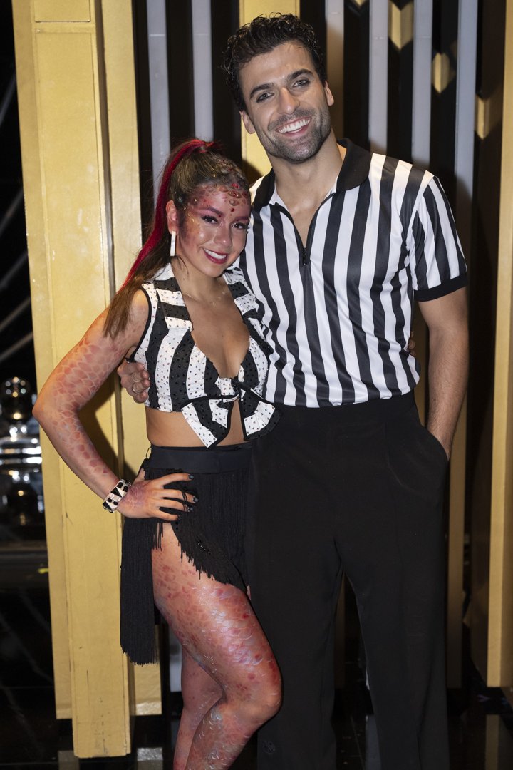 Jen Affleck and Jan Ravnik during the Halloween episode of