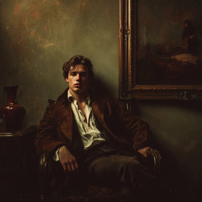 A young man in an expensive jacket | Source: Midjourney