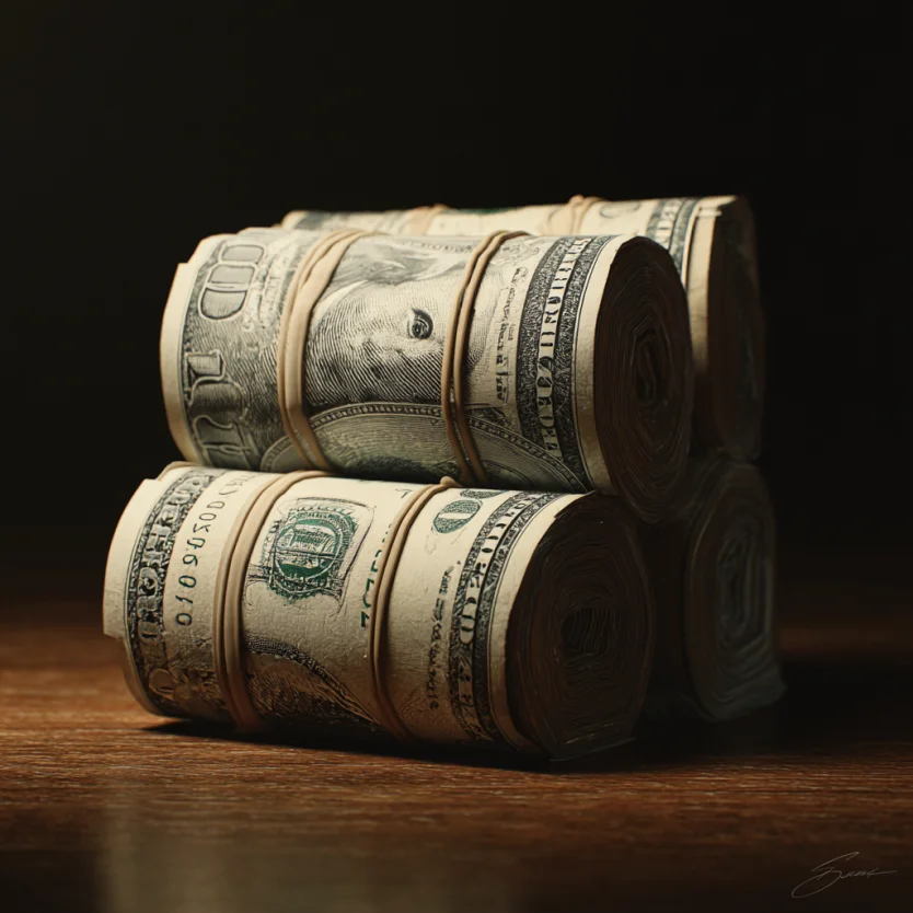A stack of money | Source: Midjourney