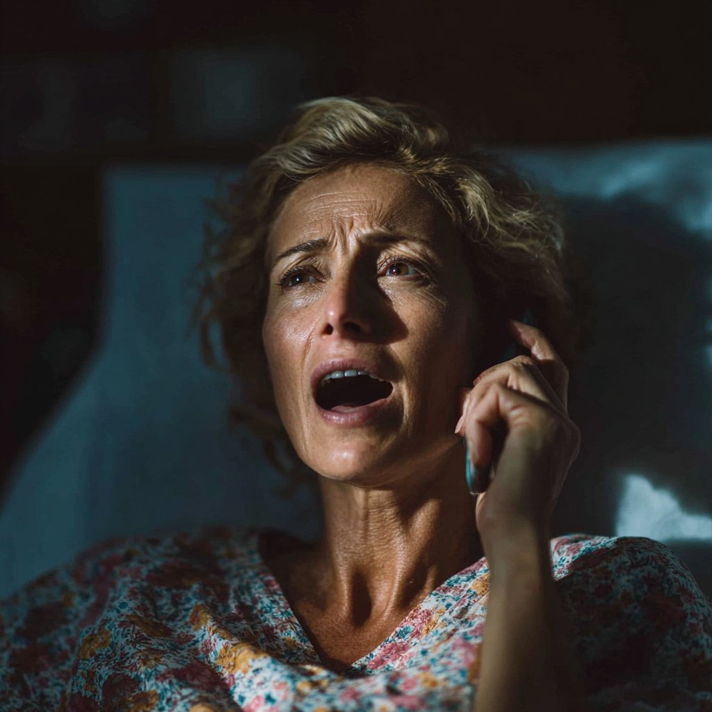 An angry woman on a call | Source: Midjourney