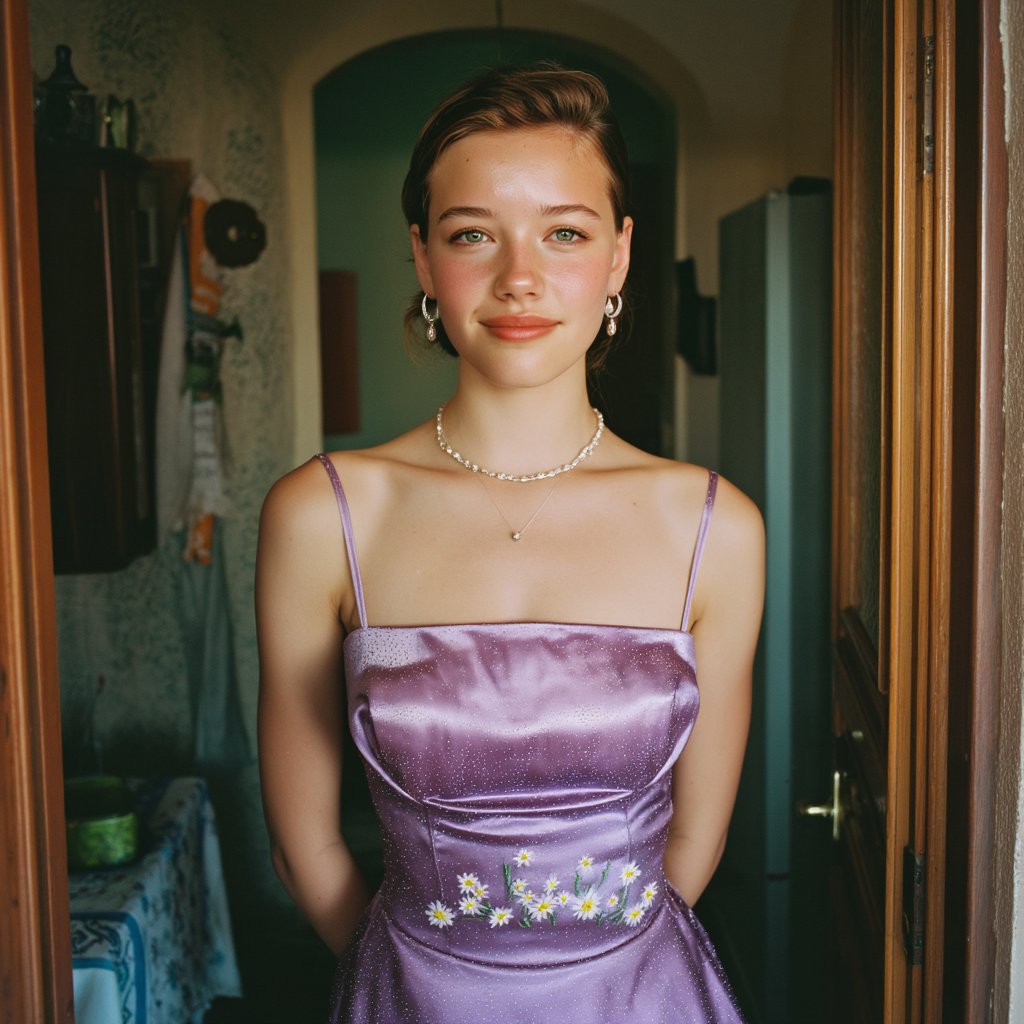 A girl smiling | Source: Midjourney