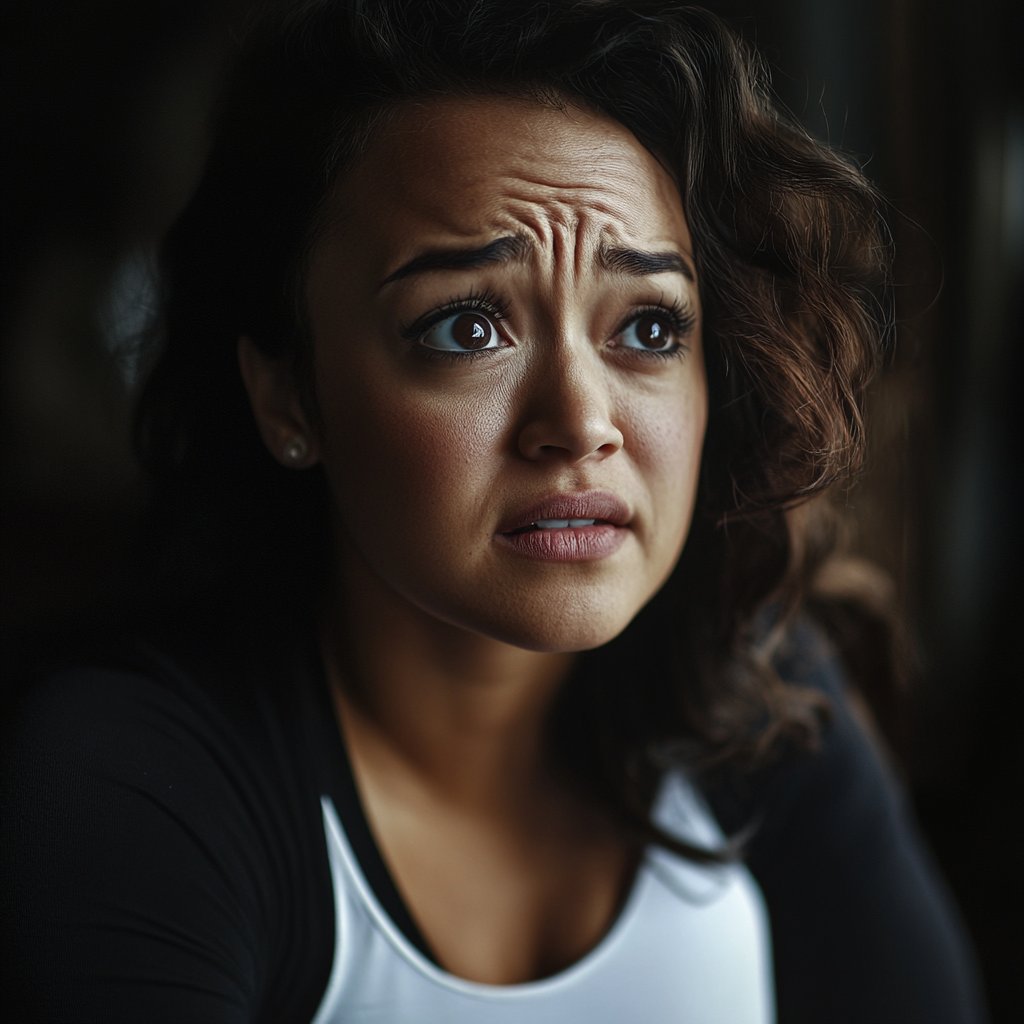 An anxious woman | Source: Midjourney