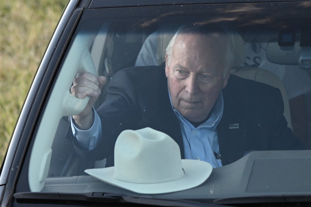 Former US Vice President Dick Cheney arrives to attend an election night event for his daughter US Representative Liz Cheney during the primary election at Mead Ranch on August 16, 2022, in Jackson, Wyoming | Source: Getty Images