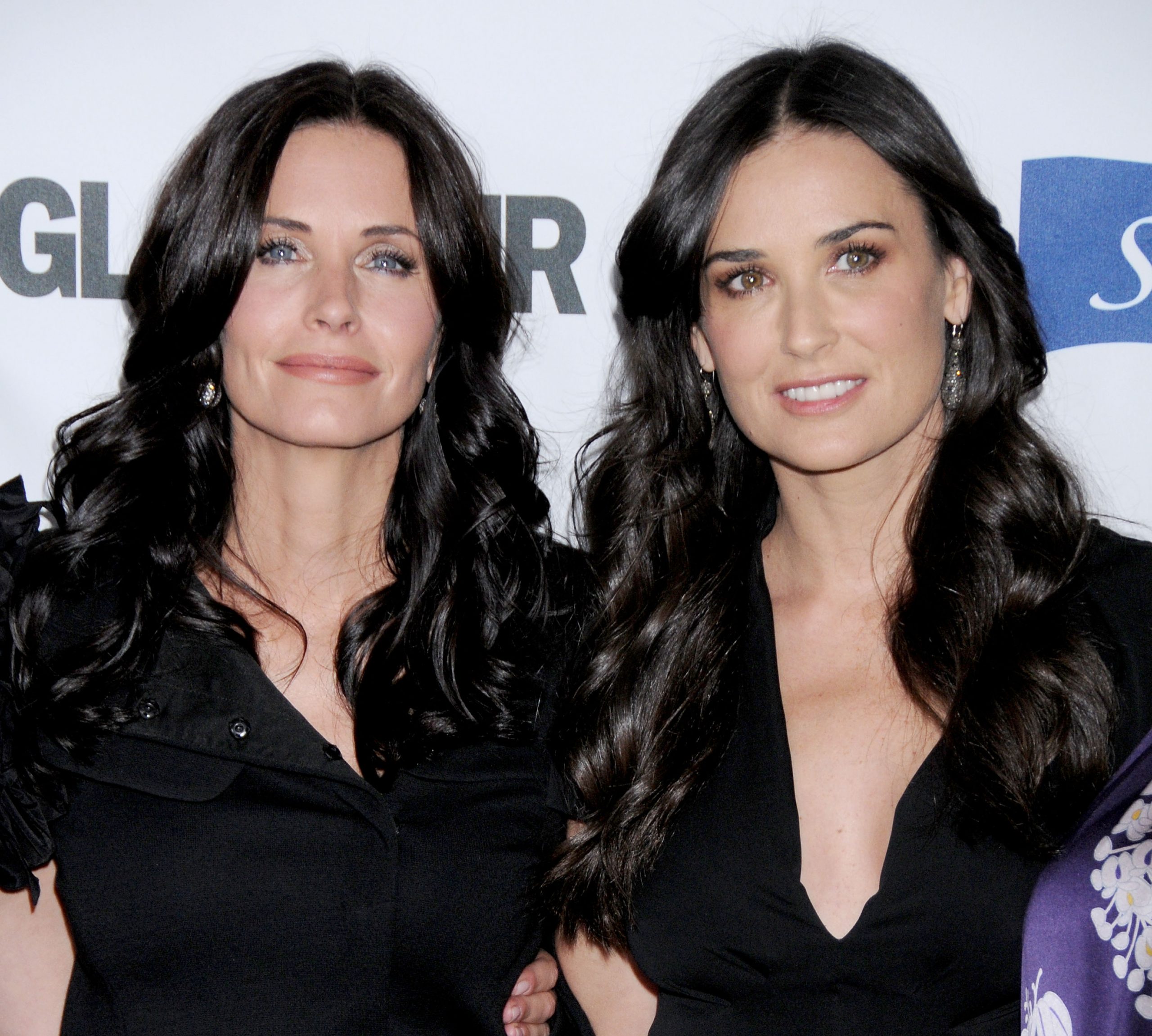 Courteney Cox and Demi Moore at the Glamour Reel Moments event on October 14, 2008, in Los Angeles, California. | Source: Getty Images