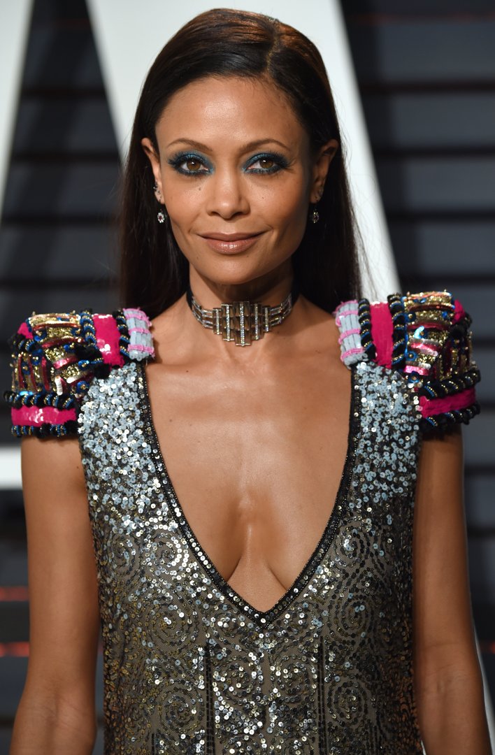 Thandie Newton at the 2017 Vanity Fair Oscar Party on February 26 in Beverly Hills, California. | Source: Getty Images