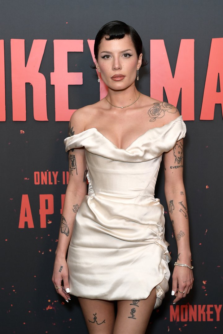 Halsey at a special screening of 