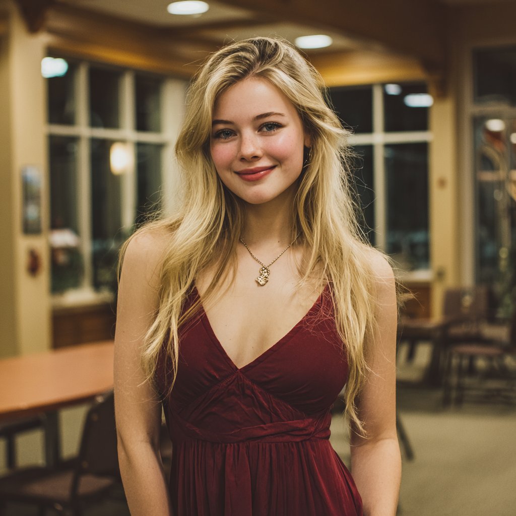 A smiling young woman | Source: Midjourney