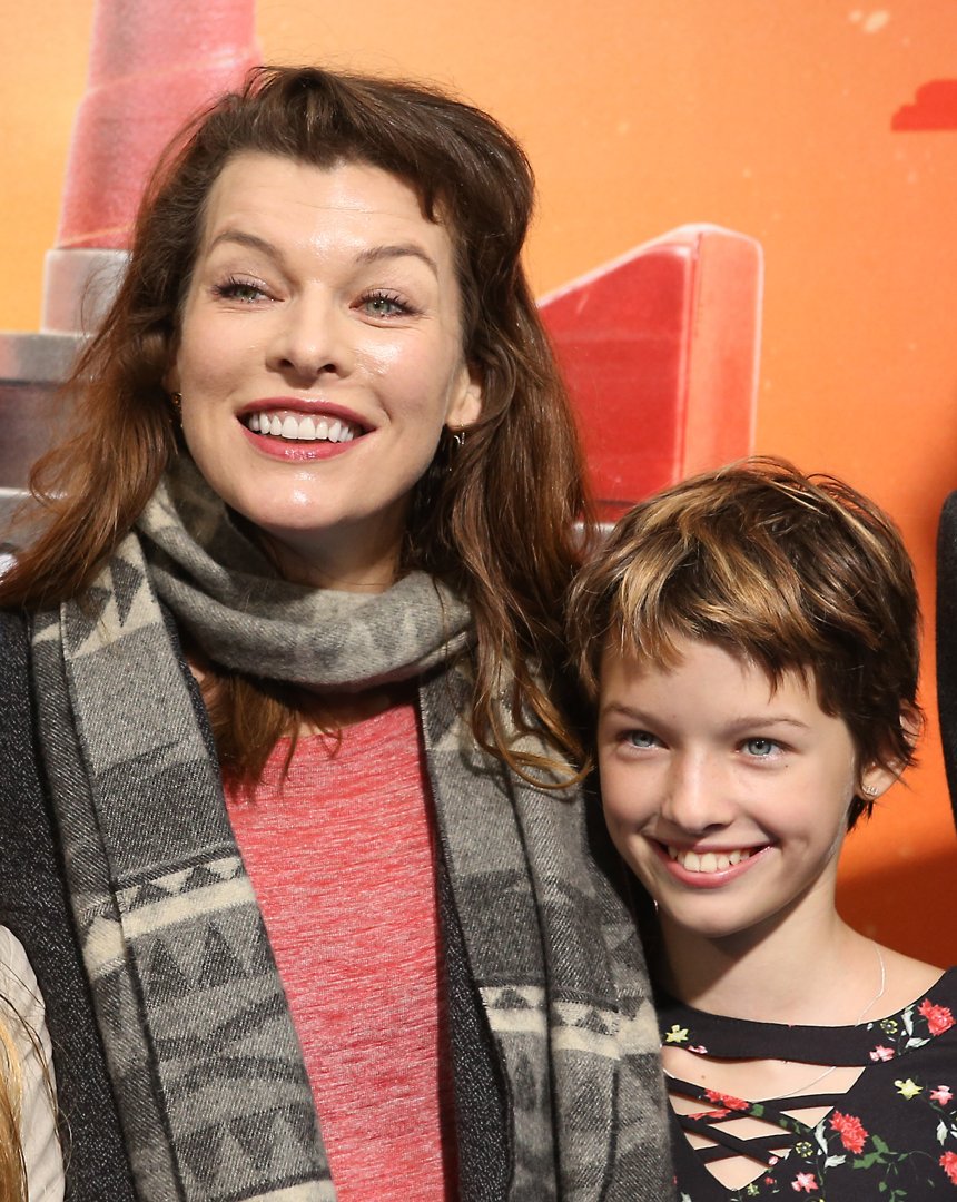 Milla Jovovich, 43, and Ever Anderson, 11, attended the Los Angeles premiere of
