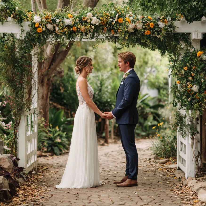 A couple saying their vows | Source: Midjourney