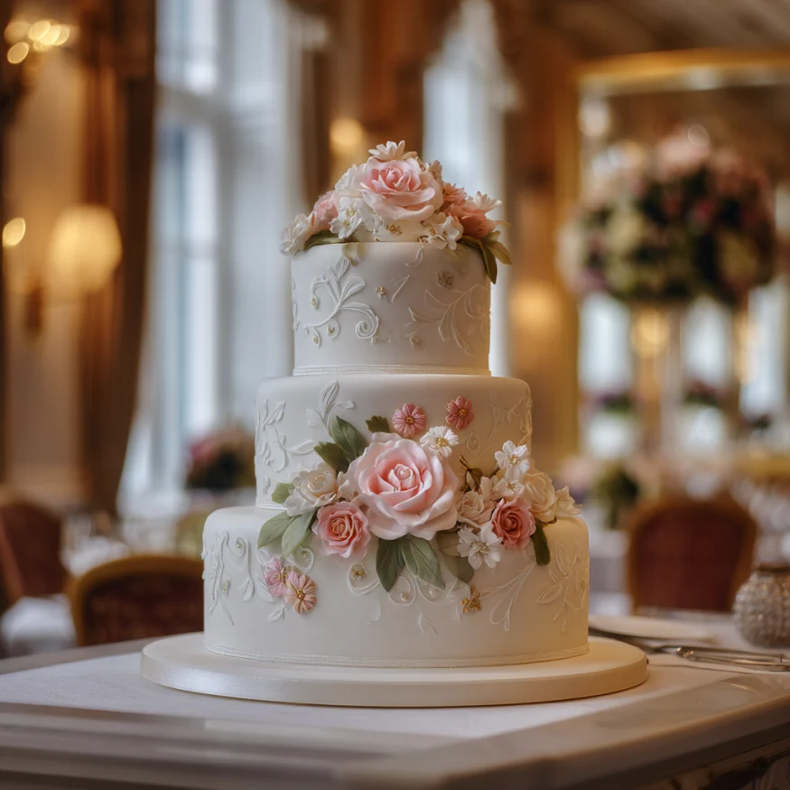A wedding cake | Source: Midjourney