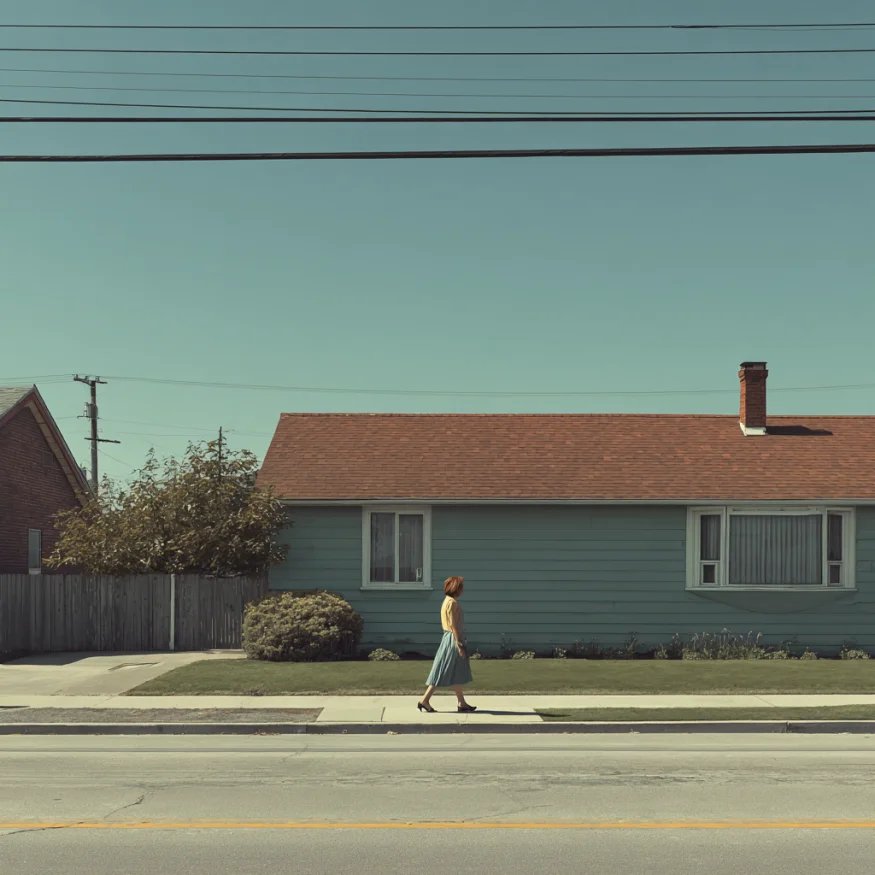 A woman taking a walk | Source: Midjourney