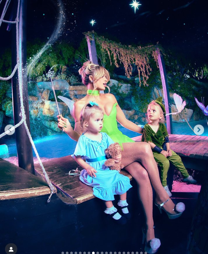 Paris Hilton takes photo with her son and daughter, as seen from a post dated October 30, 2025. | Source: Instagram/parishilton