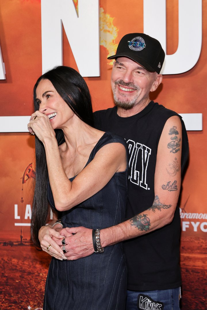 Demi Moore and Billy Bob Thornton are seen at the screening of Paramount+'s
