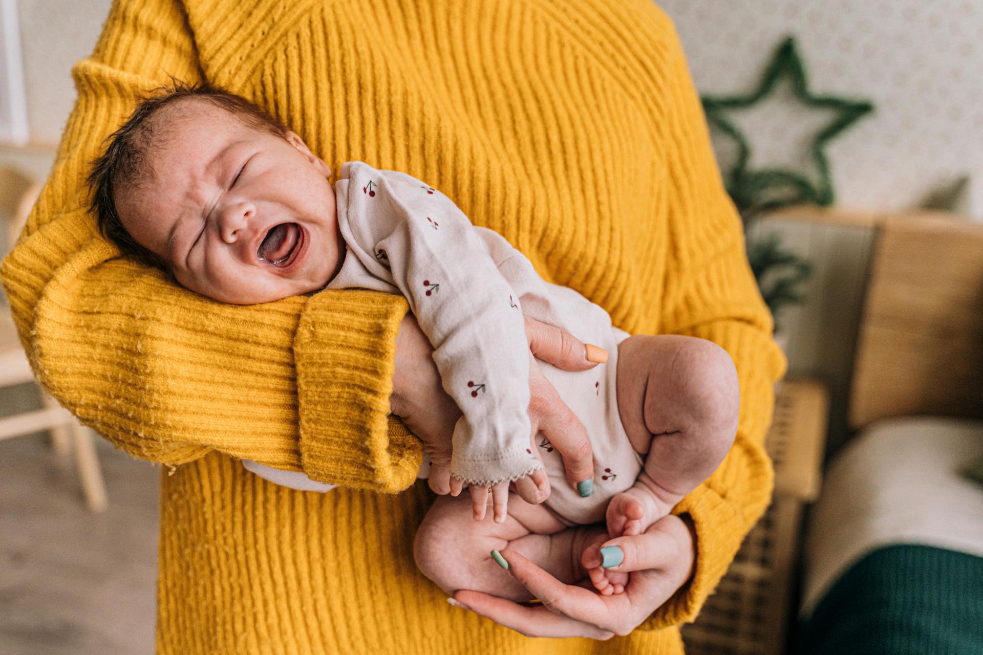 A baby crying | Source: Pexels