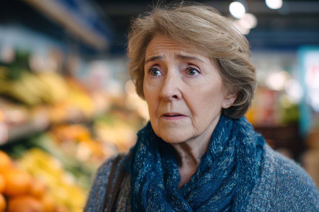 An older woman in a supermarket | Source: Midjourney