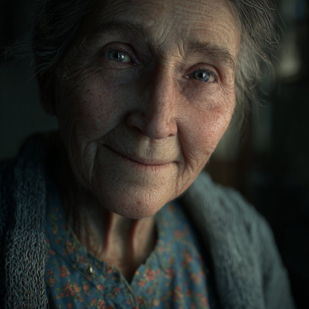 An elderly woman smiling | Source: Midjourney