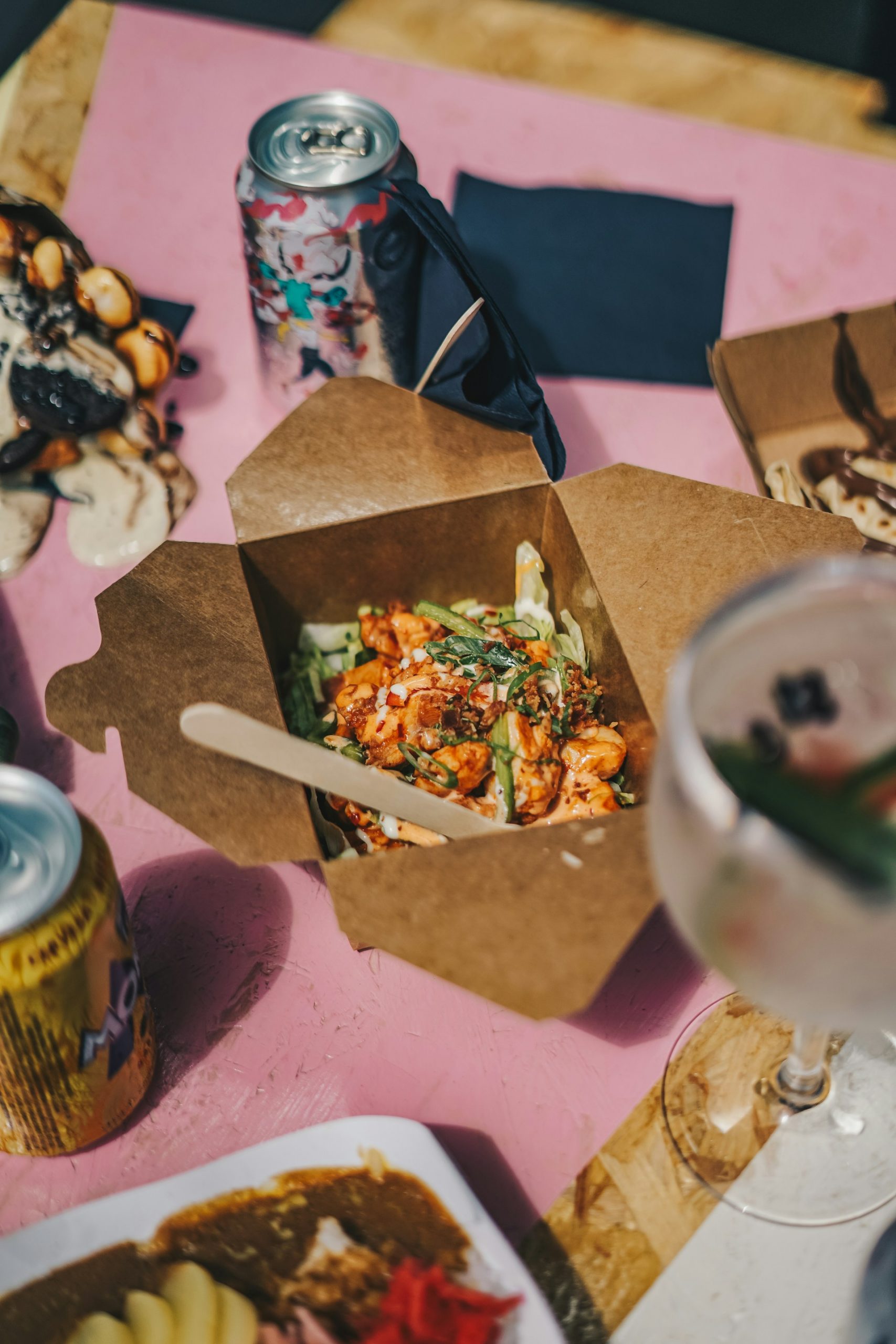 Food and drinks set on a table | Source: Unsplash