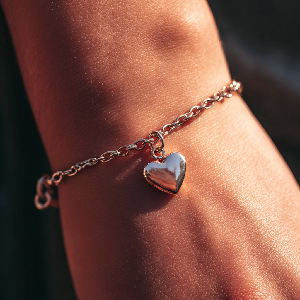 A woman wearing a silver bracelet | Source: Midjourney