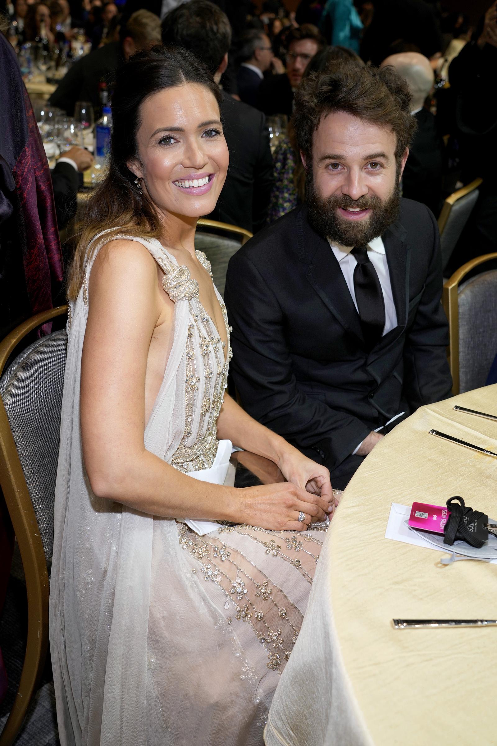 Mandy Moore and Taylor Goldsmith at the 27th Annual Critics Choice Awards on March 13, 2022, in Los Angeles, California. | Source: Getty Images