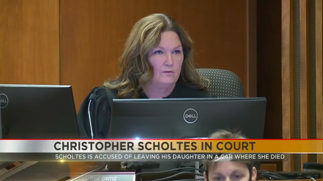 Judge Kimberly Ortiz during Christopher Scholtes' court appearance, posted on August 16, 2025. | Source: YouTube/News 4 Tucson KVOA-TV