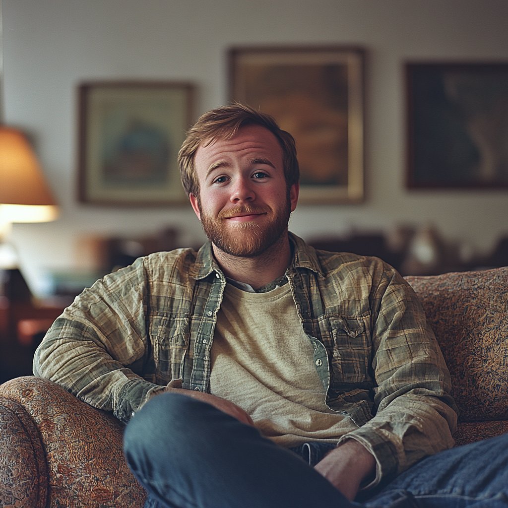 A relaxed and happy man | Source: Midjourney