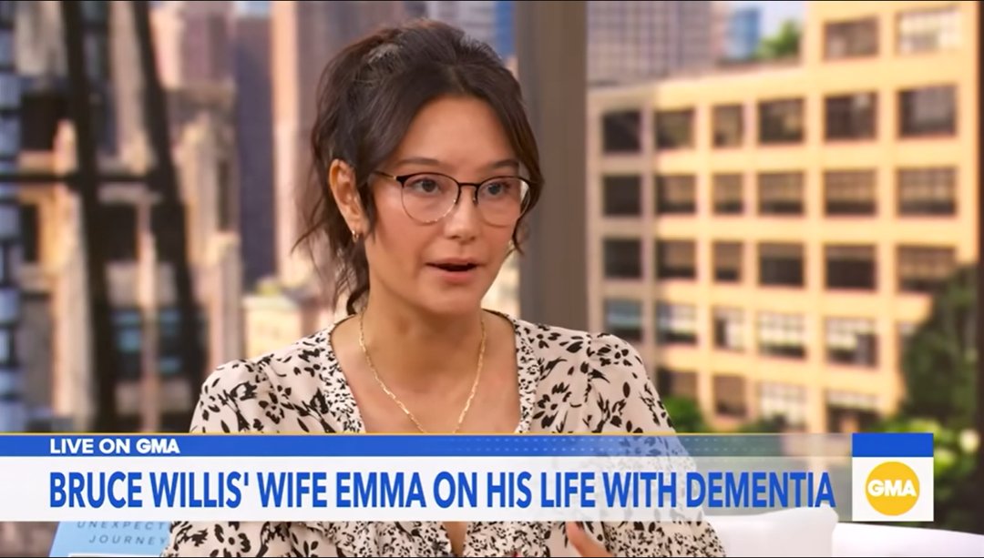 Emma Heming Willis explains why she and Bruce Willis live separately, from a video dated September 9, 2025 | Source: YouTube/@GMA