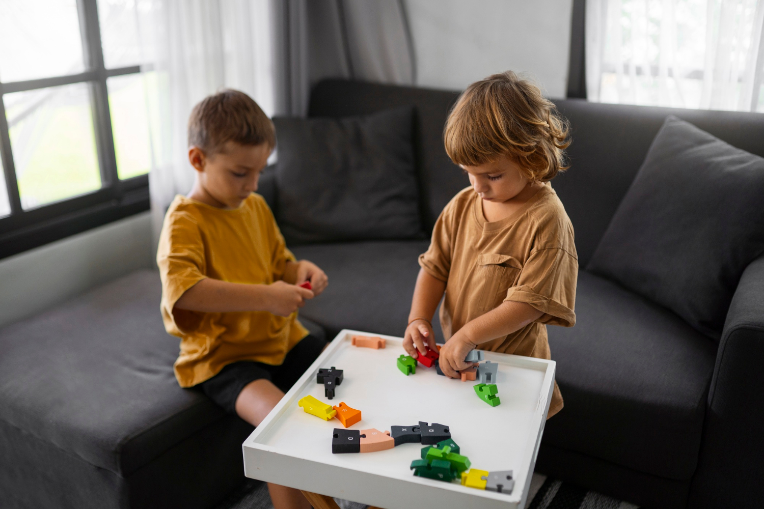 Two kids playing with toys | Source: Freepik