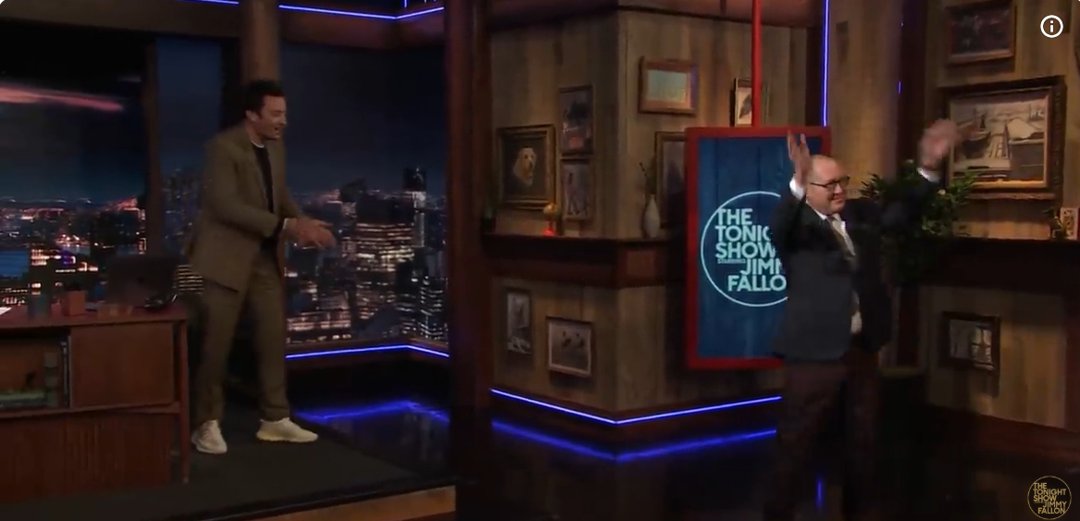 James Todd Spader waves to the audience, as seen from a post dated November 13, 2025. | Source: YouTube/ TheTonightShowStarringJimmyFallon