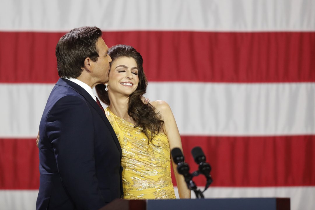 Ron and Casey DeSantis during an election night watch party on November 8, 2022, in Tampa, Florida. | Source: Getty Images