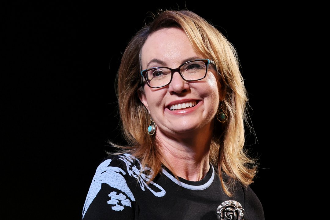Gabby Giffords onstage at the