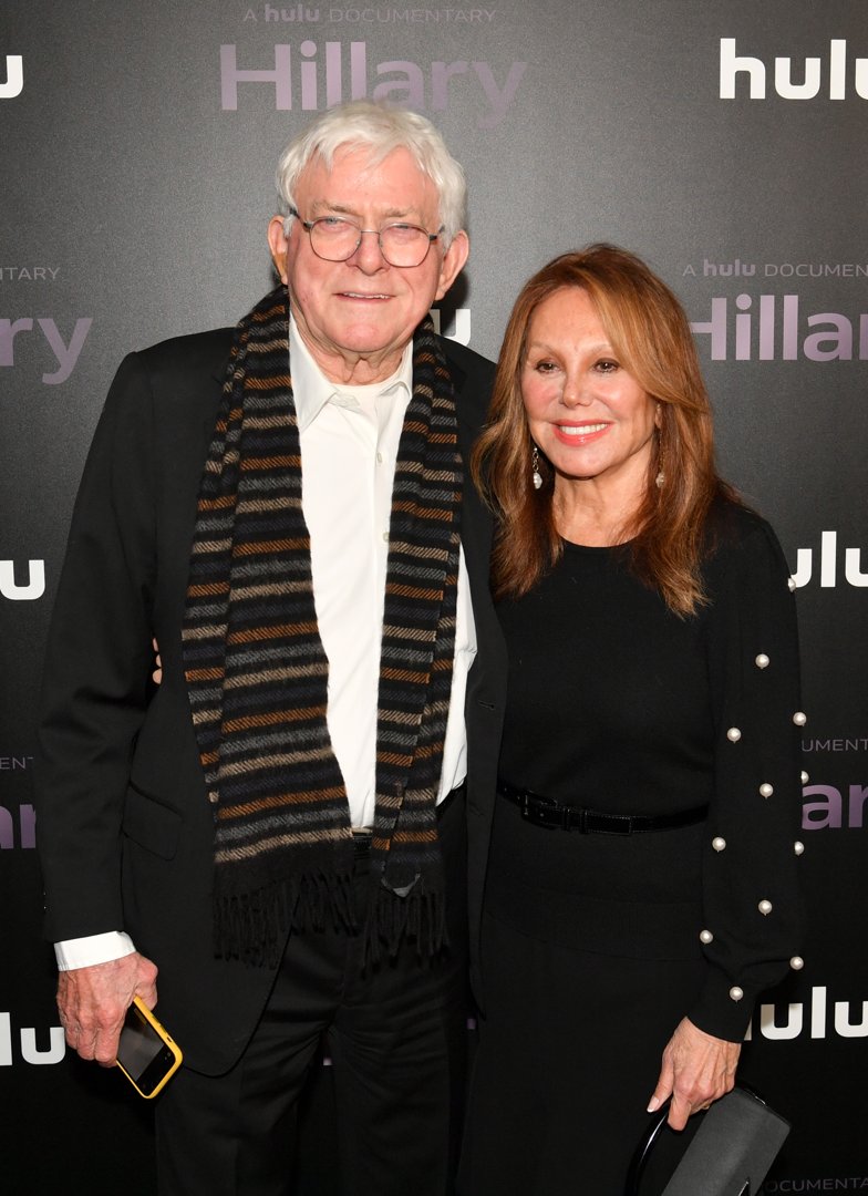 Phil Donahue and Marlo Thomas attend the