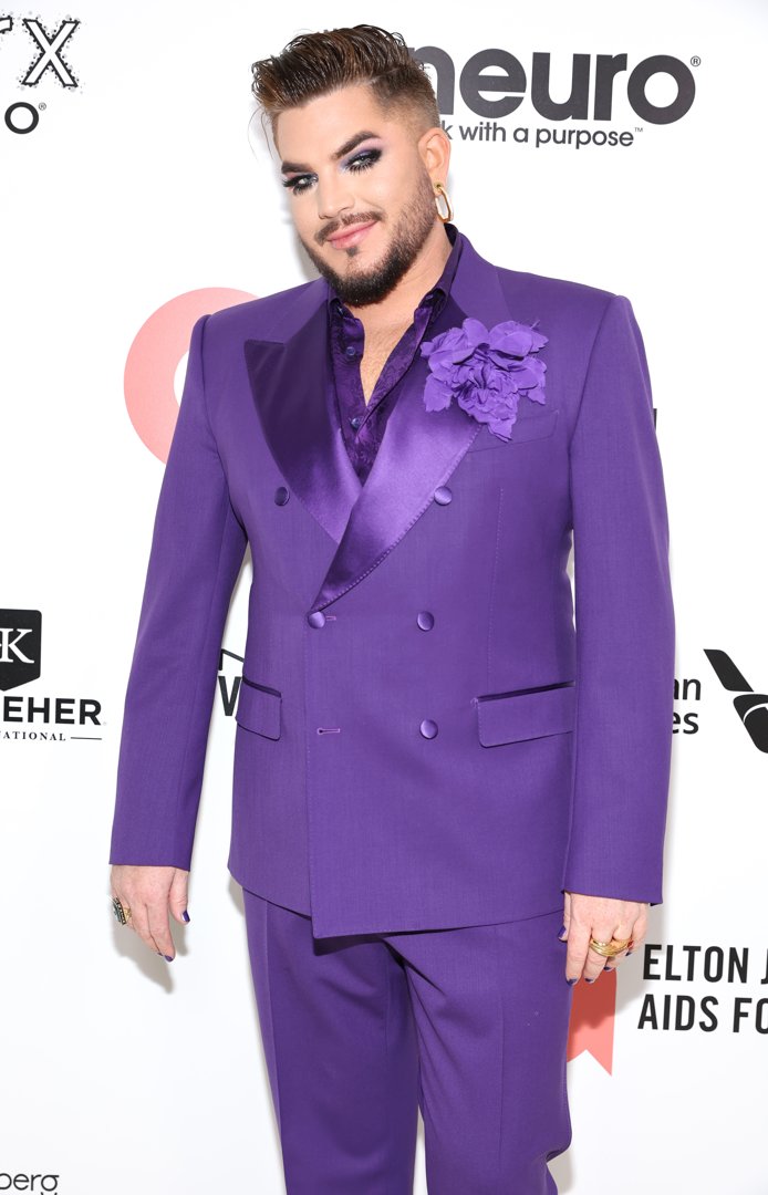 Adam Lambert at Elton John AIDS Foundation's 30th Annual Academy Awards Viewing Party on March 27, 2022, in West Hollywood, California. | Source: Getty Images