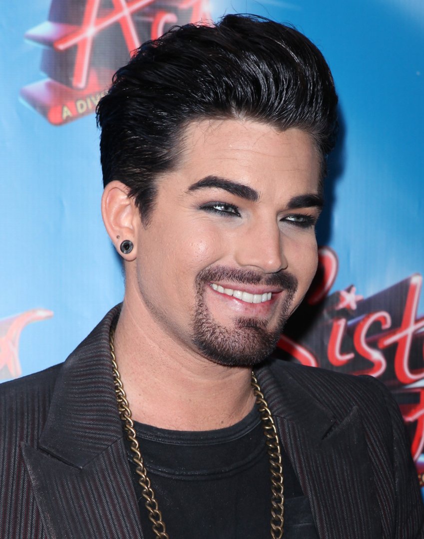 Adam Lambert at the Broadway opening night performance of