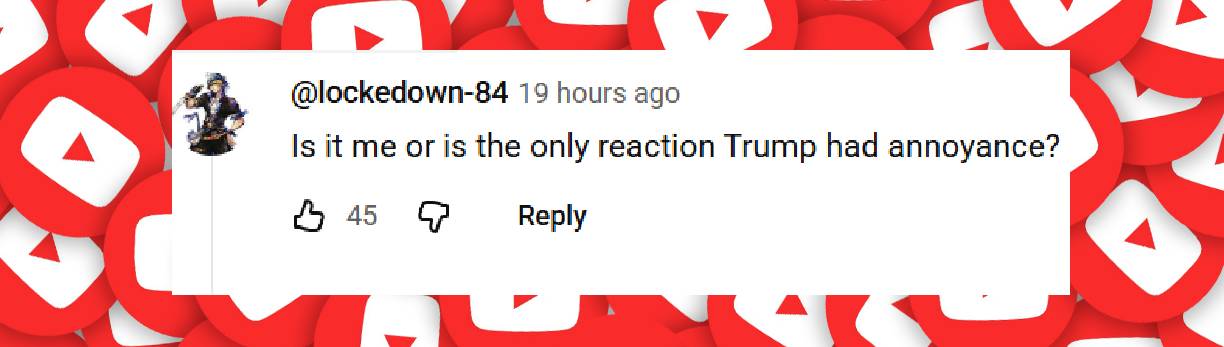 A YouTube viewer slams President Trump's perceived indifference during the Oval Office emergency, posted on November 6, 2025 | Source: YouTube/@diarioas