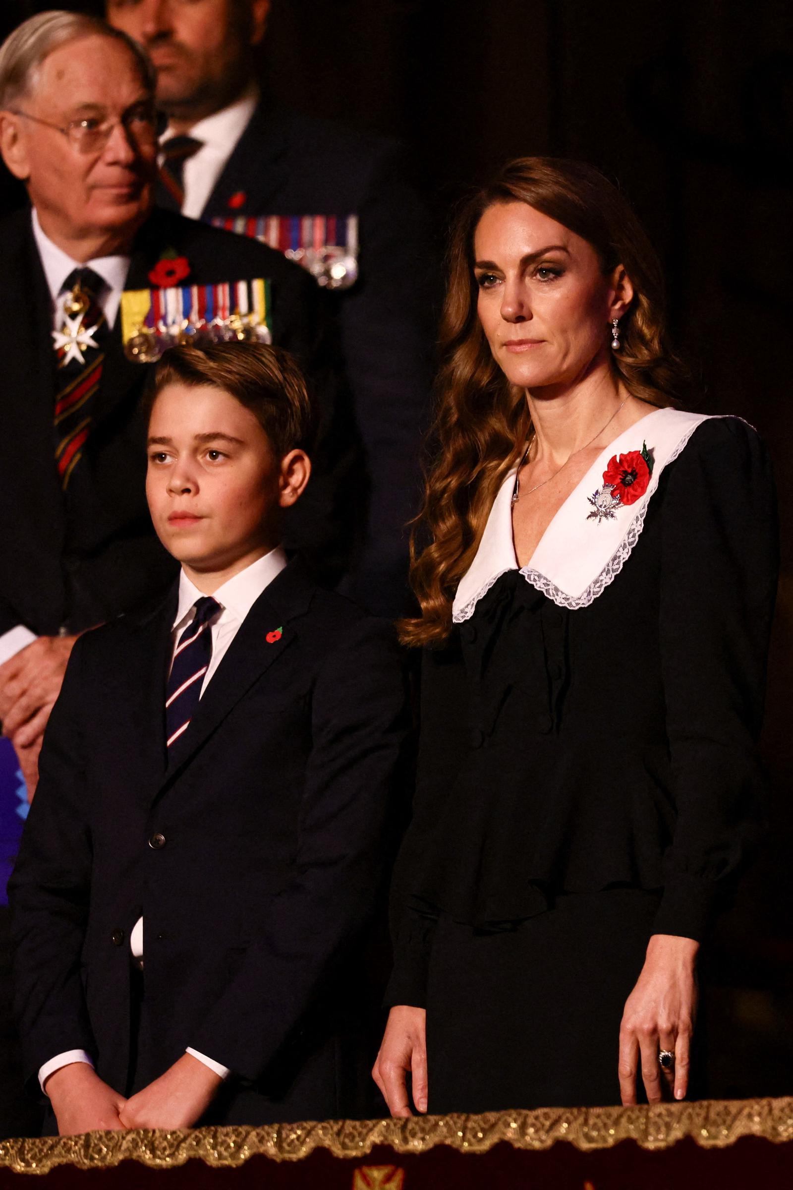 Catherine, Princess of Wales, and Prince George attend the Royal British Legion Festival of Remembrance at the Royal Albert Hall on November 8, 2025, in London, England. | Source: Getty Images