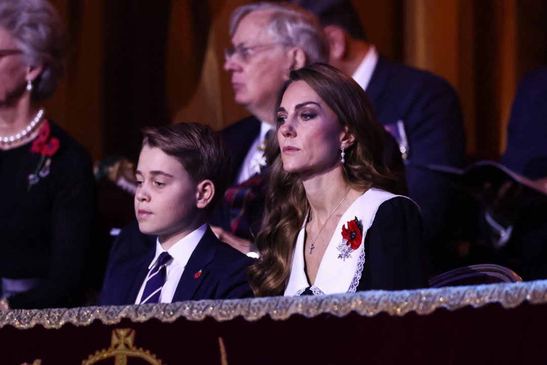 Catherine, Princess of Wales, and Prince George attend the Royal British Legion Festival of Remembrance at the Royal Albert Hall on November 8, 2025, in London, England. | Source: Getty Images