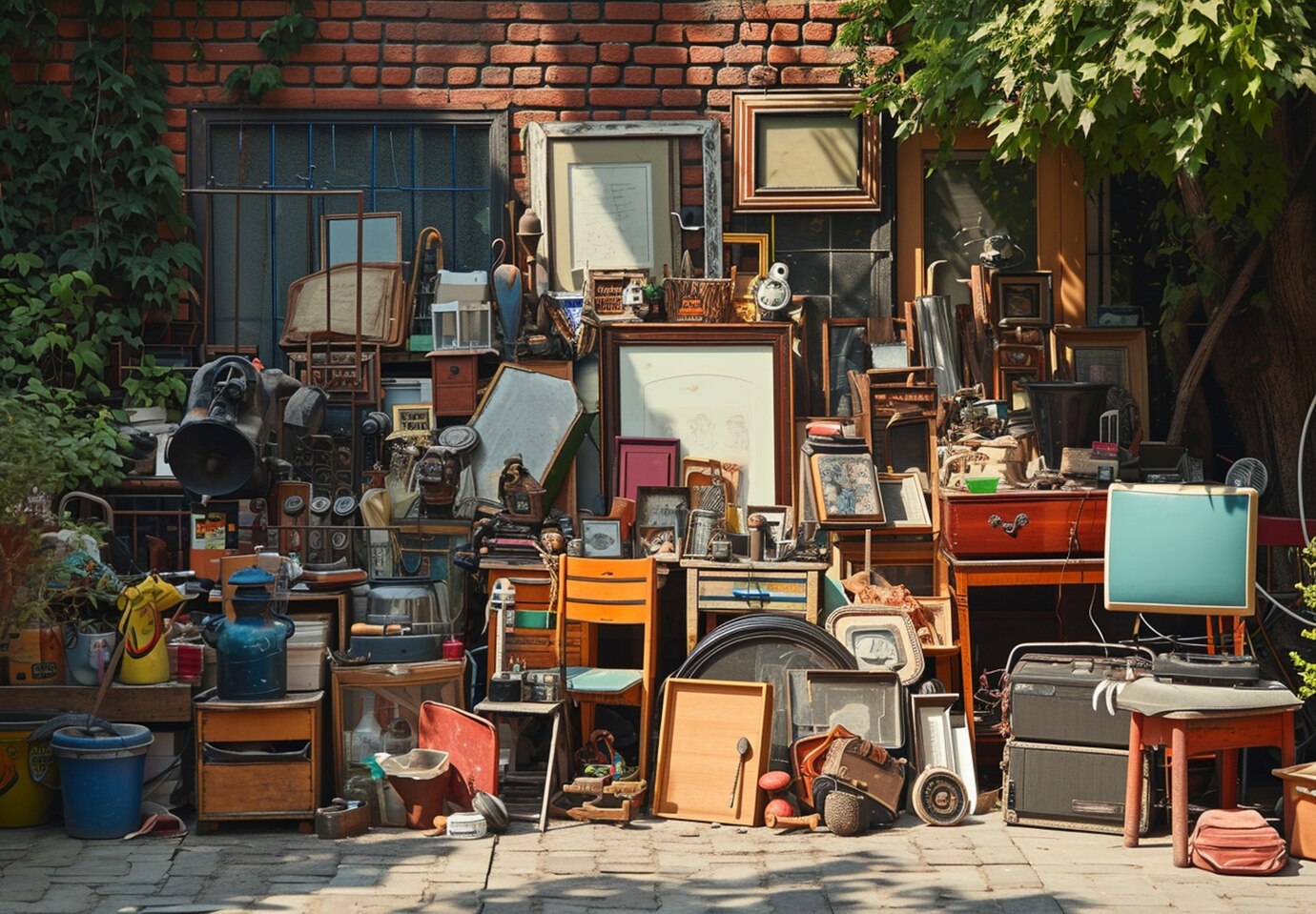 An outdoor antique market | Source: Freepik
