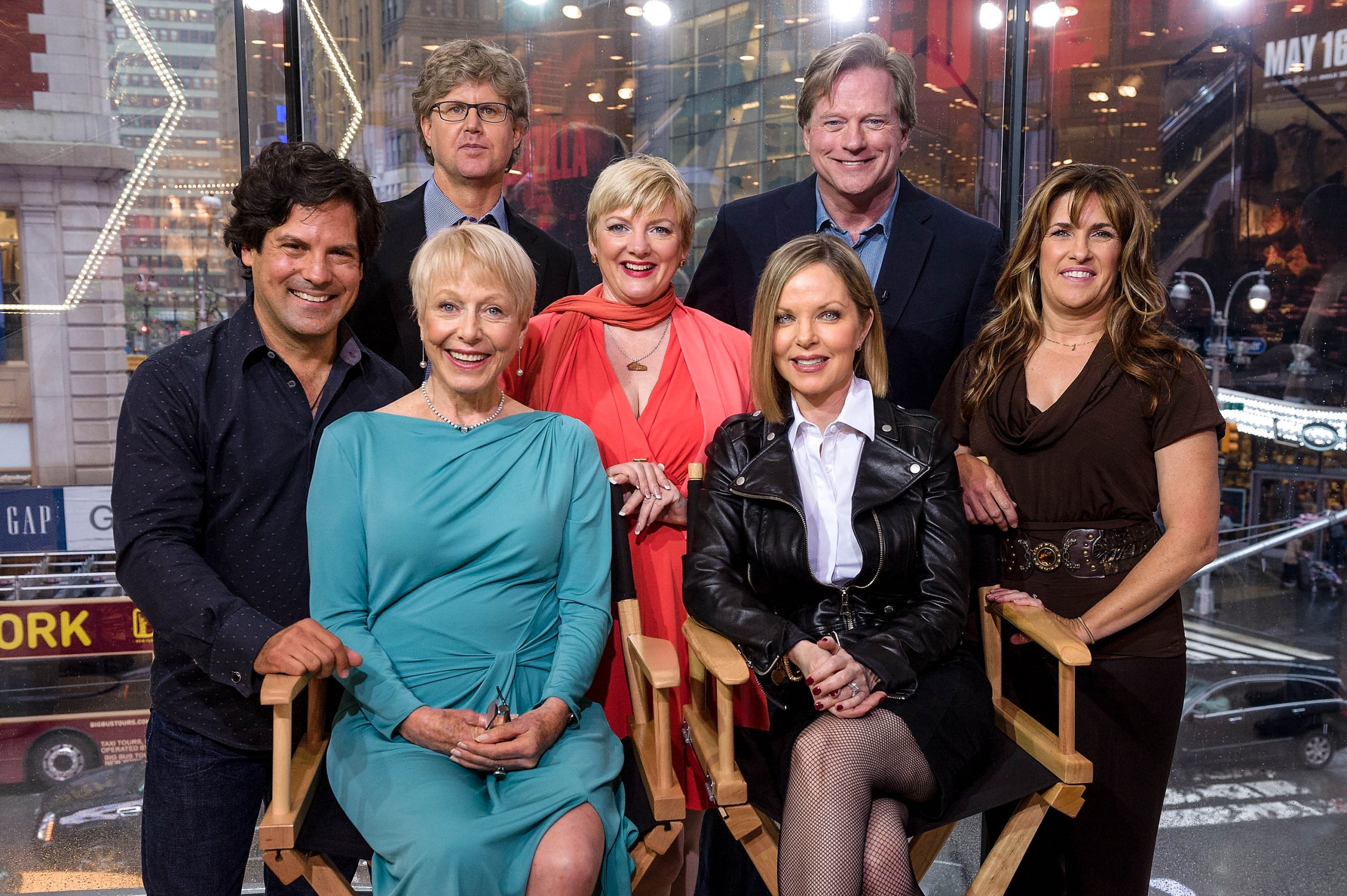 Matthew Labyorteaux, Michael Landon Jr., Alison Arngrim, Dean Butler, Lindsay Greenbush, Karen Grassle, and Melissa Sue Anderson visit