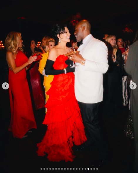 Kris Jenner and Corey Gamble sharing an intimate moment during the lavish birthday bash. | Source: Instagram/krisjenner