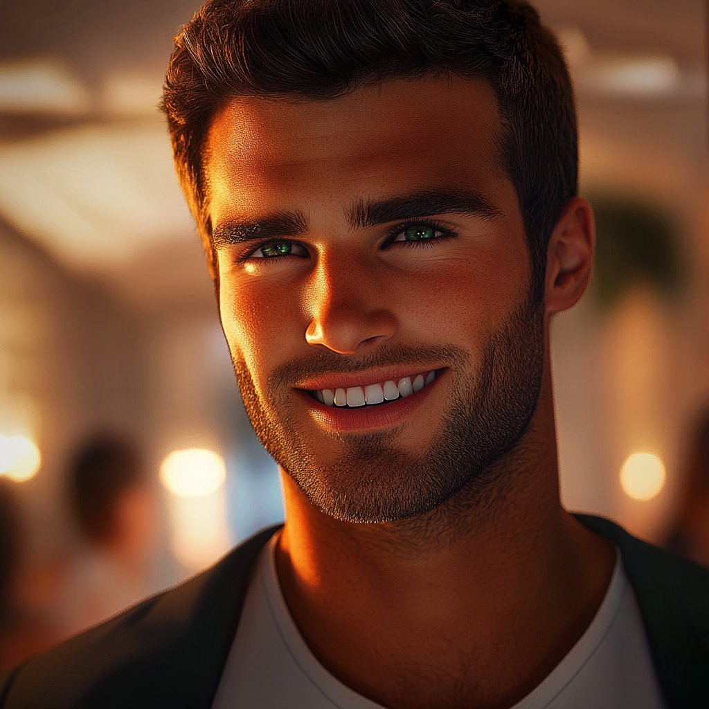 A man smiling | Source: Midjourney