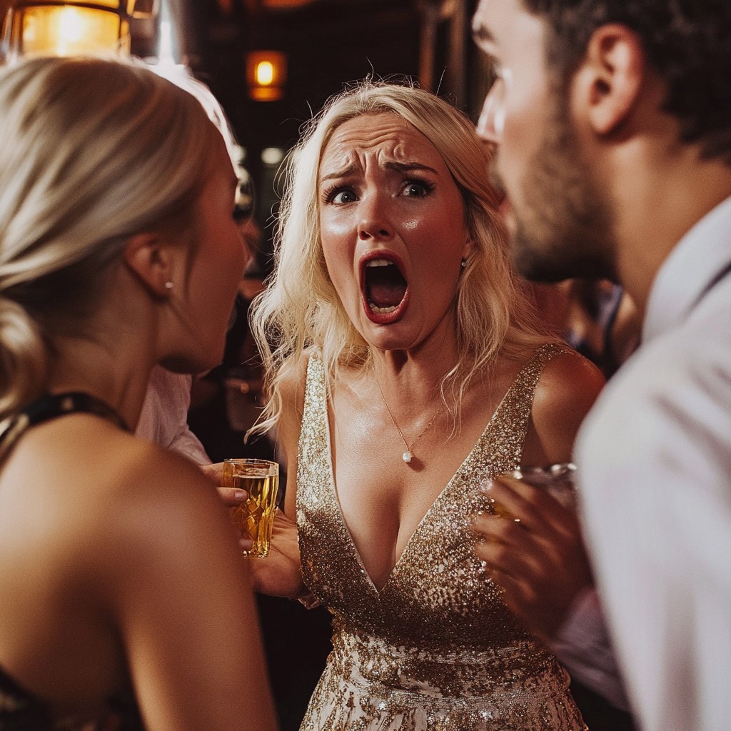 Angry woman expressing herself | Source: Midjourney